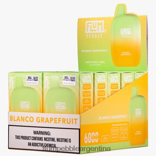 FLUM PEBBLES 6000 inhalaciones 10 paquetes | Flum Pebble Argentina 0FHZ2811 pomelo blanco