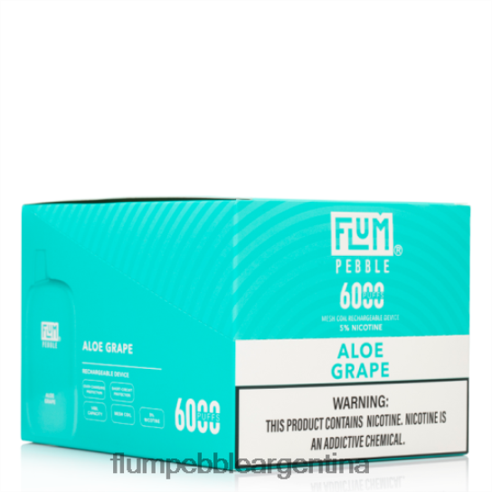 FLUM PEBBLES 6000 inhalaciones 10 paquetes | Flum Pebble Vape Argentina 0FHZ283 áloe uva