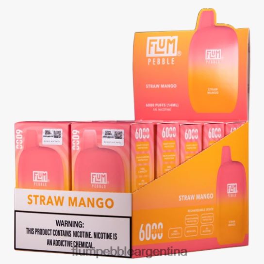 FLUM PEBBLES 6000 inhalaciones 10 paquetes | Flum Pebble Vape Review 0FHZ2869 mango de paja